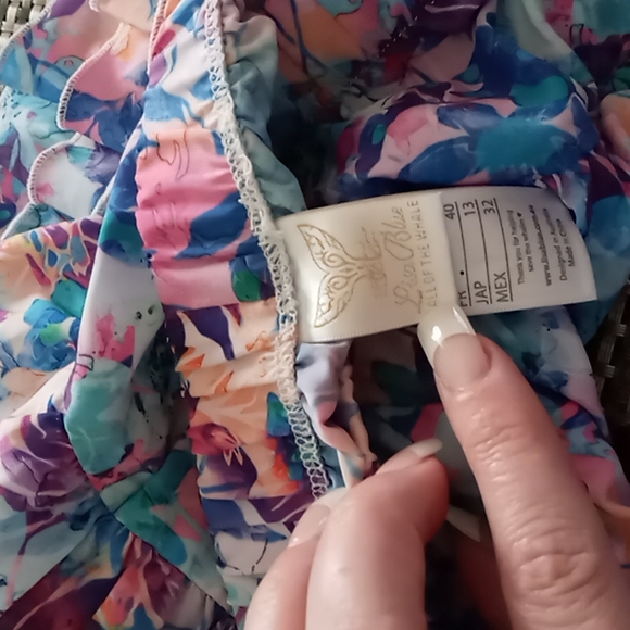 Mermaid Ruffled Swimsuit Bottoms by Lisa Blue Sz Med - Picture 4 of 10